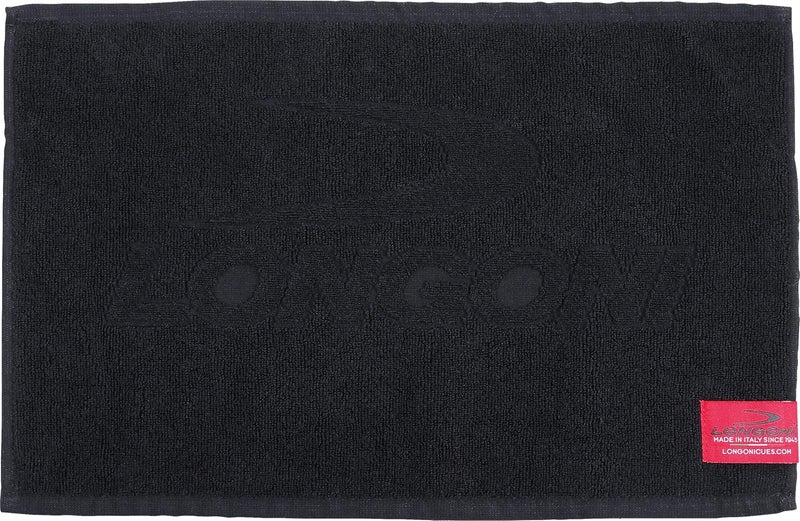 Longoni Billiard Towel Total Black - for Hands and Shaft - 100% Cotton - 40 x 25 cm - 16"x10" - Image 1